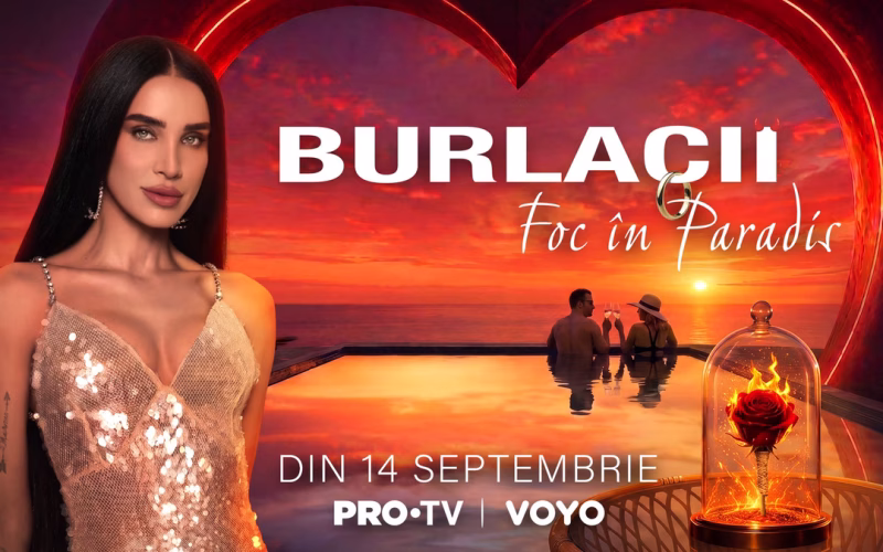„Burlacii: Foc în Paradis” începe la PRO TV. Când se difuzează show-ul prezentat de Adelina Pestrițu